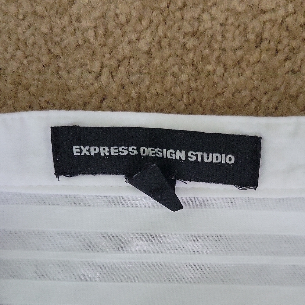 Express White Blouse with Eyelet Design - Picture 2 of 10
